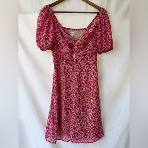 Japna Floral Sweetheart Dress Large